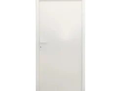 Stahl-Nebeneingangstür NS1 Weiß Nach Außen Öffnend 98 x 198 cm Anschlag L