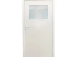 Stahl-Nebeneingangstür NS2 Weiß Nach Außen Öffnend 88 x 198 cm Anschlag L