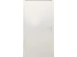 Stahl-Nebeneingangstür NS1 Weiß Nach Innen Öffnend 98 x 198 cm Anschlag R