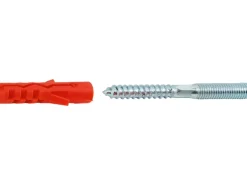 Stockschraube M8 x 100 mm mit Dübel 2 Stück