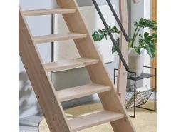 Treppen Intercon Raumspartreppe Living für 245 - 285 cm Geschosshöhe Holztreppe Fichte Einseitiges Geländer