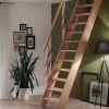 Treppen Intercon Raumspartreppe Living für 245 - 285 cm Geschosshöhe Holztreppe Buche Beidseitiges Geländer