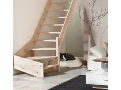 Treppen Intercon Holztreppe Casablanca Raumspartreppe Fichte Naturbelassen Rechtsgewendelt 60 cm Treppenbreite Ohne GelÀnder Ohne Setzstufen