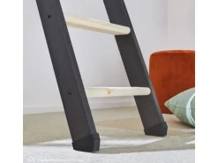 Treppen Intercon Raumspartreppe Vario 10 Stufen bis max. 243 cm Fichte Stufen Metallfarbe Lava-Anthrazit