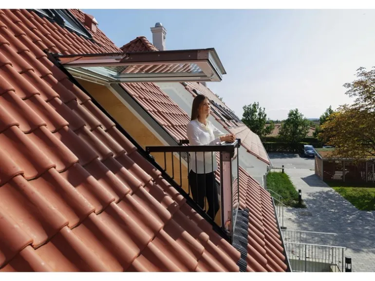 Velux Dachfenster GDL Cabrio Weiß Lackiert Alu 252 cm x 94 cm