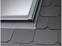 Velux Eindeckrahmen ES Schiefer Stehfalz 164 cm x 133 cm Anthrazit