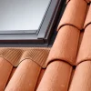Velux Eindeckrahmen Ziegel Hoch/Welle 140 cm x 66 cm Anthrazit