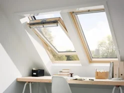 Velux Schwingfenster GGL Klar Lackiert Einbruch Schutz 98 cm x 55 cm