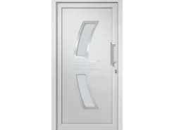 vidaXL Haustür Weiß 88x200 cm 3057565