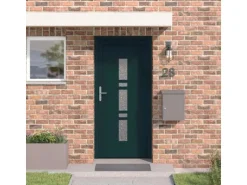vidaXL Haustür Anthrazit PVC 3385818