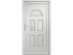 vidaXL Haustür Weiß 88x190 cm PVC 3187909