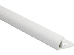 Viertelkreis-Abschlussprofil PVC matt Weiß 10 mm x 2,5 m