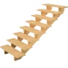 Vinuovo Holztreppe 8 Stufen 100cm ohne Setzstufen