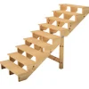 Vinuovo Holztreppe 9 Stufen 140cm ohne Setzstufen