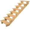 Vinuovo Holztreppe 8 Stufen 80cm ohne Setzstufen