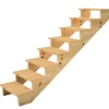 Vinuovo Holztreppe 8 Stufen 60cm ohne Setzstufen