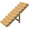 Vinuovo Holztreppe 8 Stufen 160cm ohne Setzstufen