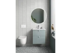 Wandfliese Materia Kitkat Steingut Weiß Matt 30 cm x 60 cm
