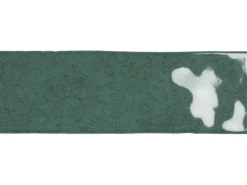 Wandfliese Nolita Steingut Grün Glasiert Glänzend 6,5 cm x 20 cm
