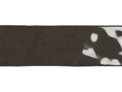 Wandfliese Nolita Steingut Schwarz Glasiert Glänzend 6,5 cm x 20 cm