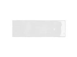 Wandfliese Nolita Steingut Weiß Glasiert Glänzend 6,5 cm x 20 cm