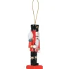 Weihnachts-Deko Nussknacker Anhänger 35 x 27 x 100 mm Rot-Grün 4-fach Sortiert
