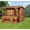 weka Gartenhaus 820 A Gr.1, natur, mit Theke und Sitzgelegenheit