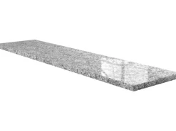 Wigasil Fensterbank mit Wasserrille Naturstein 275 cm x 25 cm x 2 cm Grau-Weiß