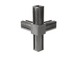 XD-Rohrverbinder T-Stück mit Abgang Schwarz für Ø 20 mm